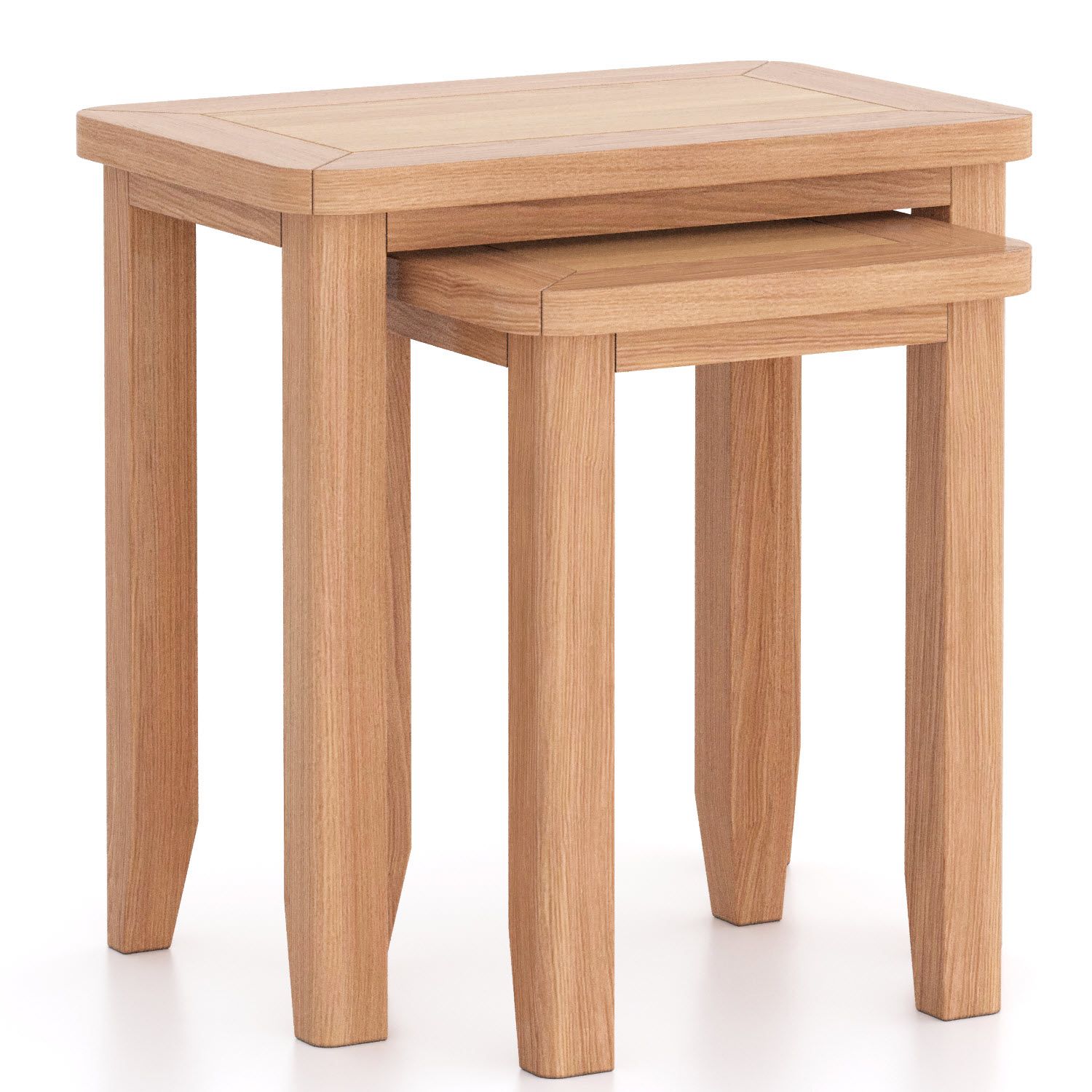 Barley Oak Nest of 2 Tables