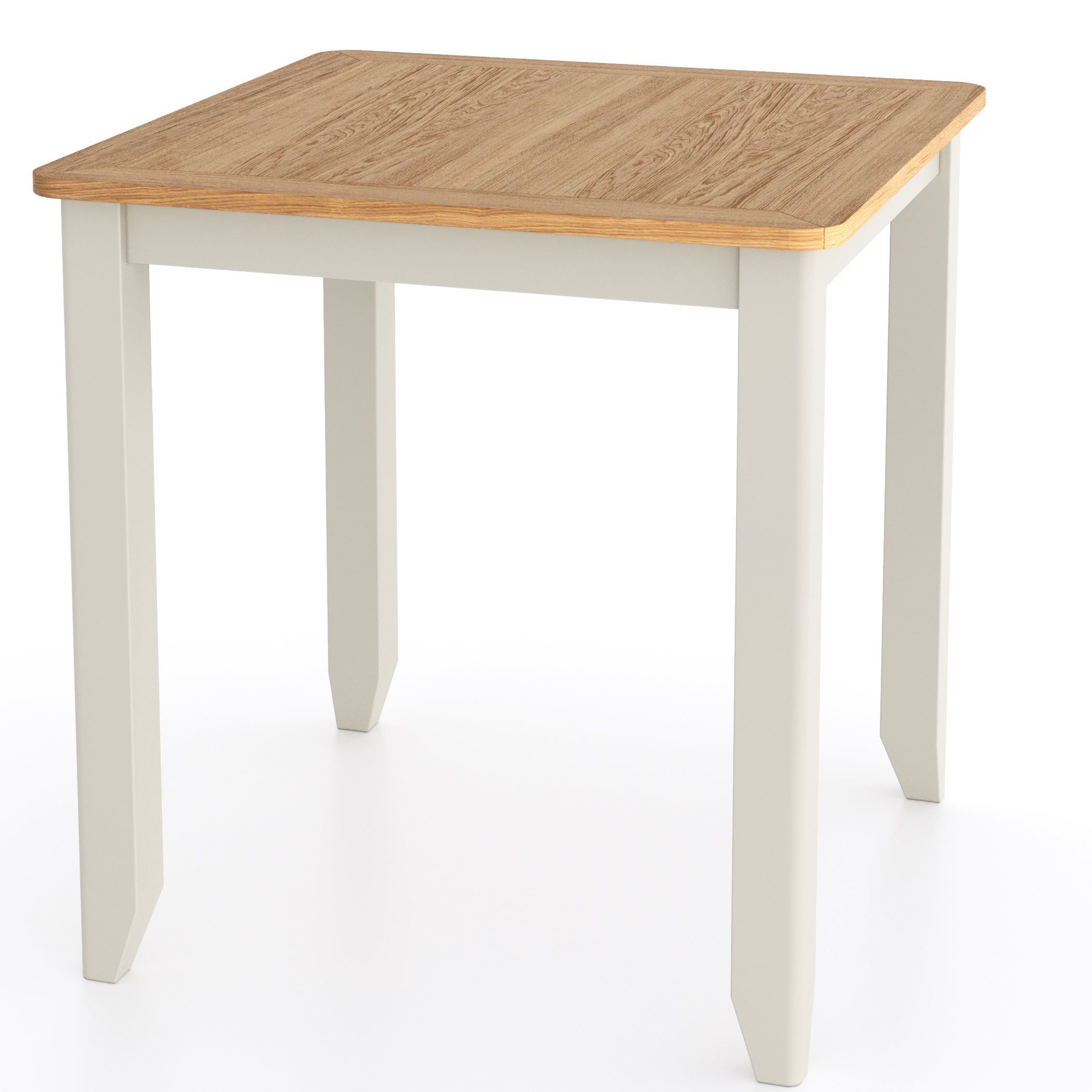 Barley Painted Oak Square Table