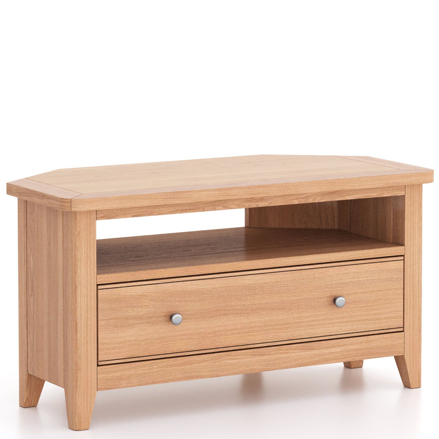 Barley Oak Corner TV Cabinet