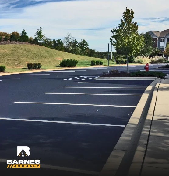 Barnes Asphalt completed parking lot paving and line striping project