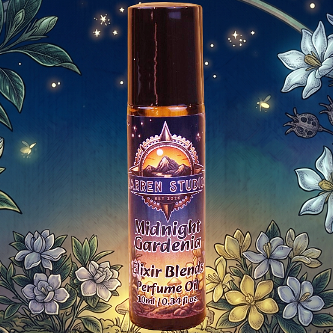 Midnight Gardenia – Elixir Blends Perfume Oil