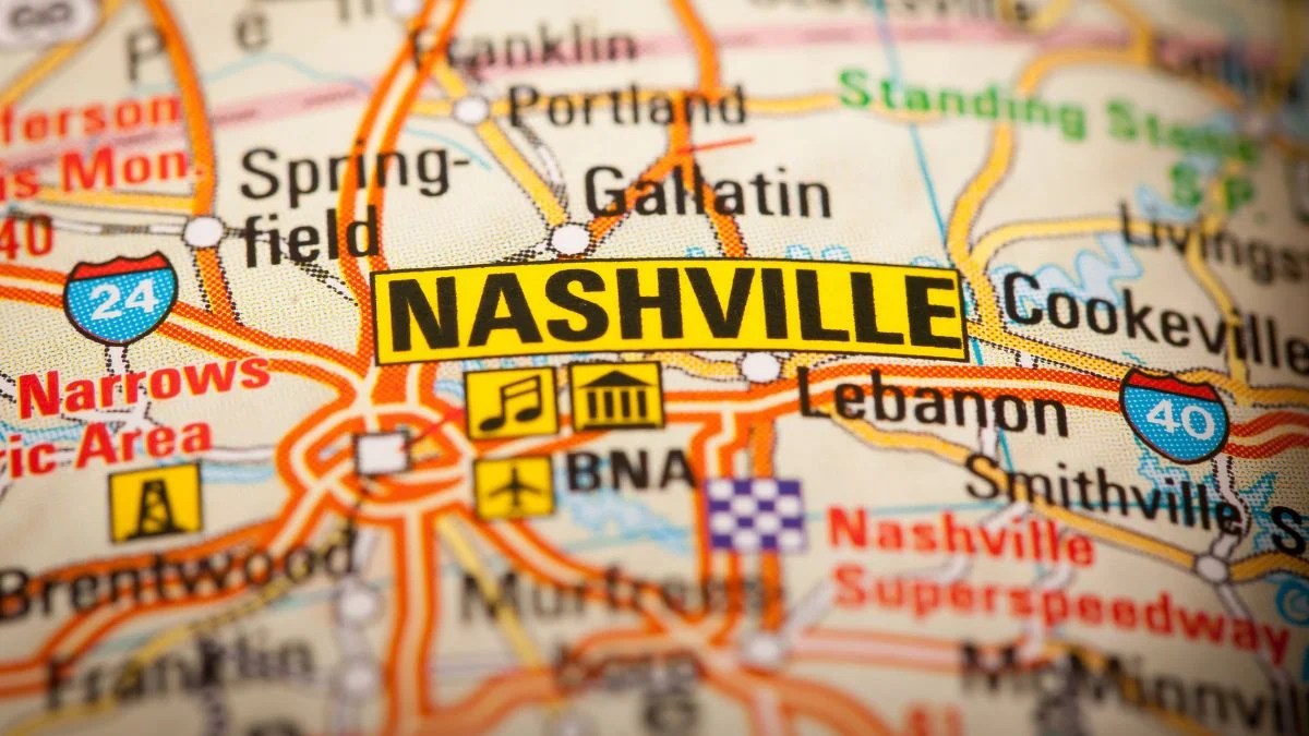 Nashville Map Barrett Media Nashville Map 