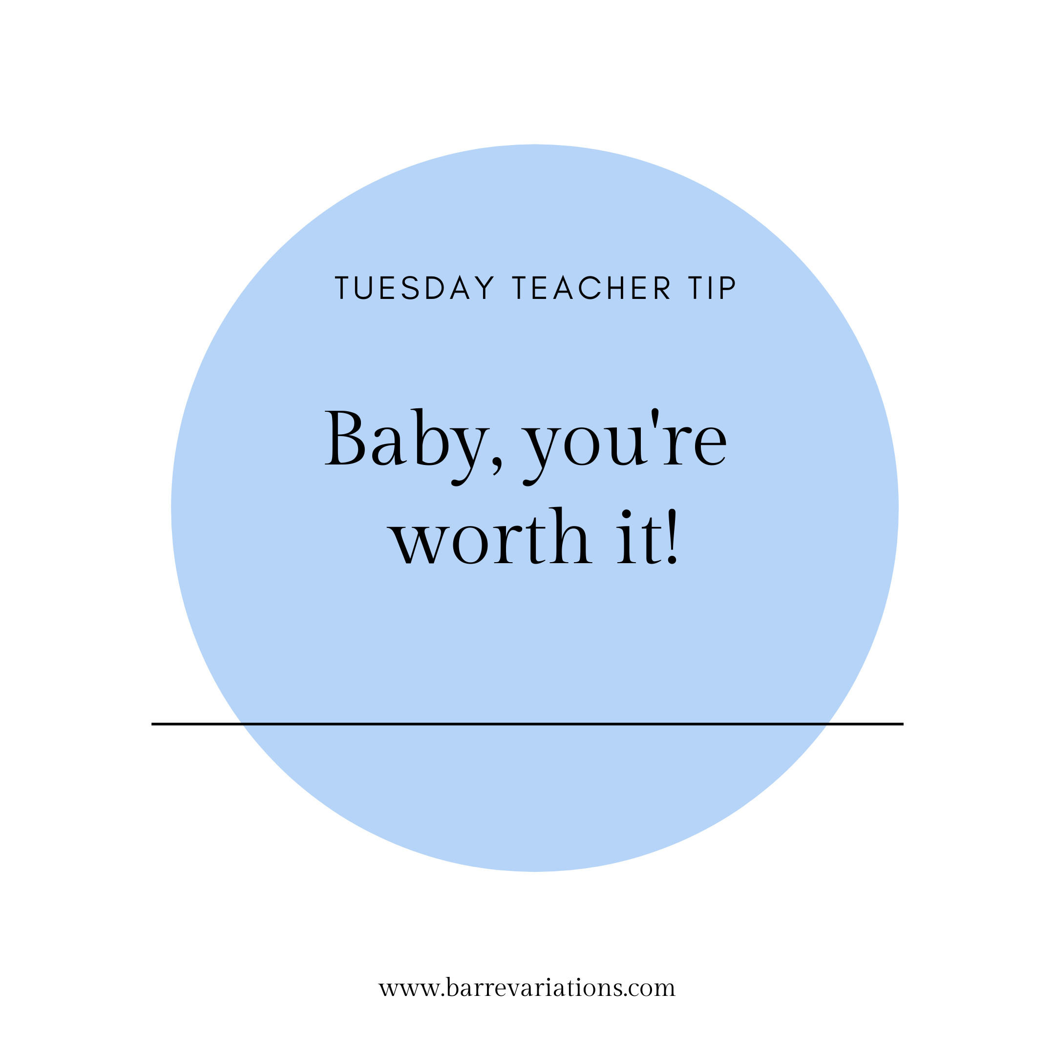 image that says baby you're worth it