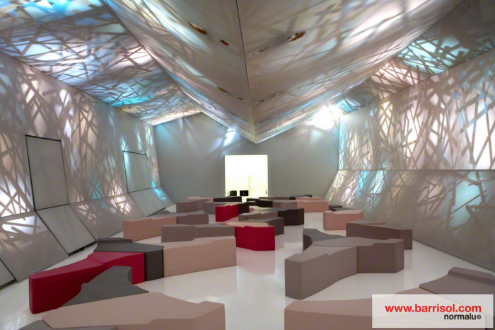 Home / website products / false ceilings / stretch fabric ceilings. Barrisol Luz - Detalles