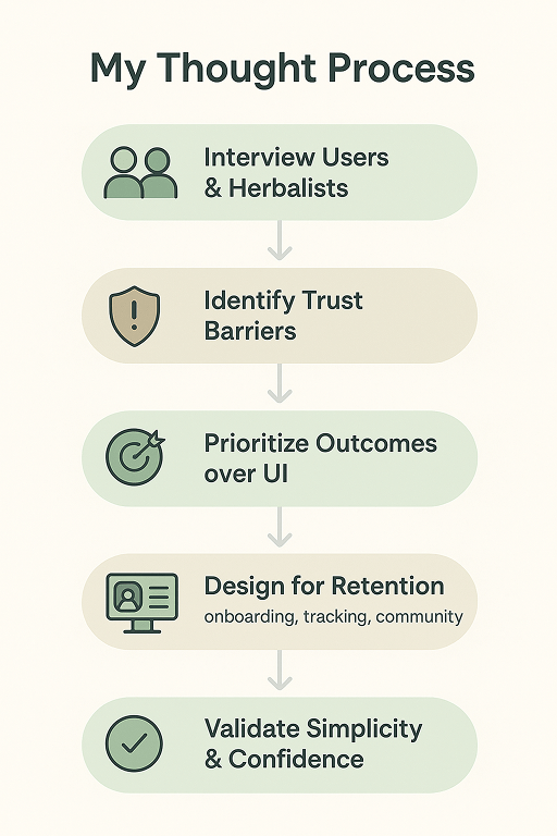 My Thought Process based on research and ideation