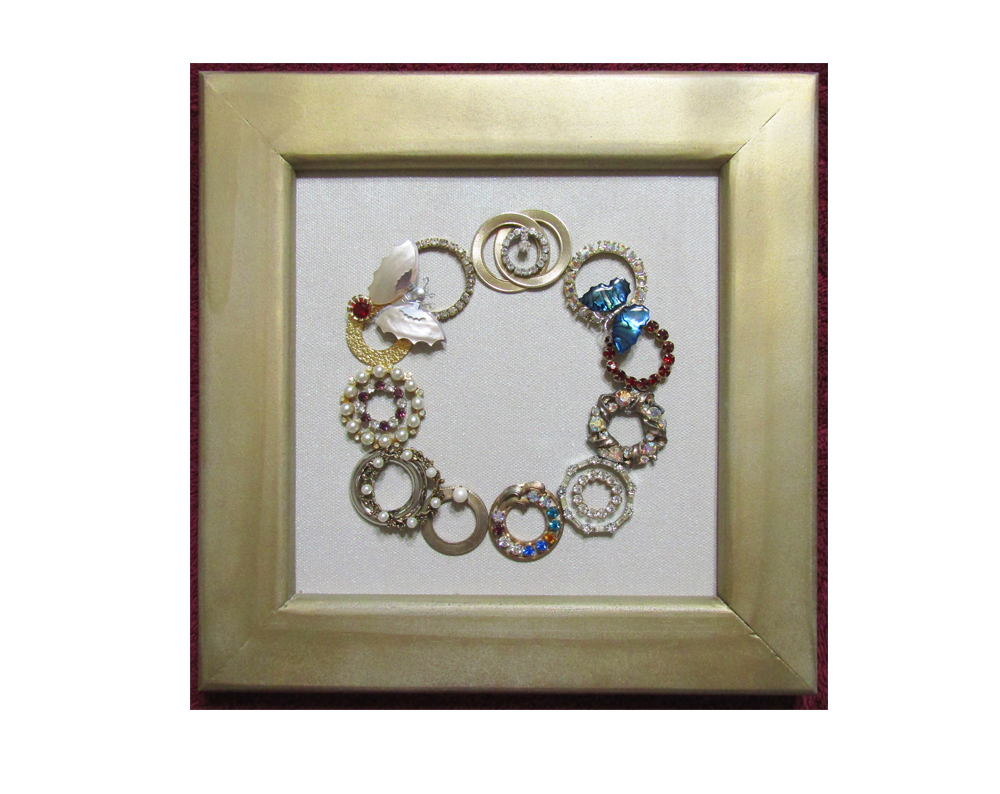 Framed Jewelry Art Circles