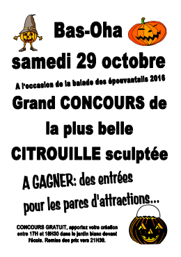 Concours citrouilles