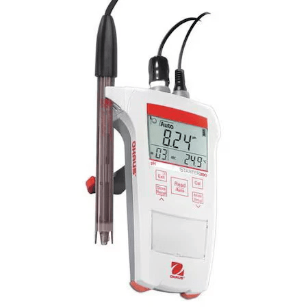 Medidor de pH Ohaus St300, LCD, 3 puntos.