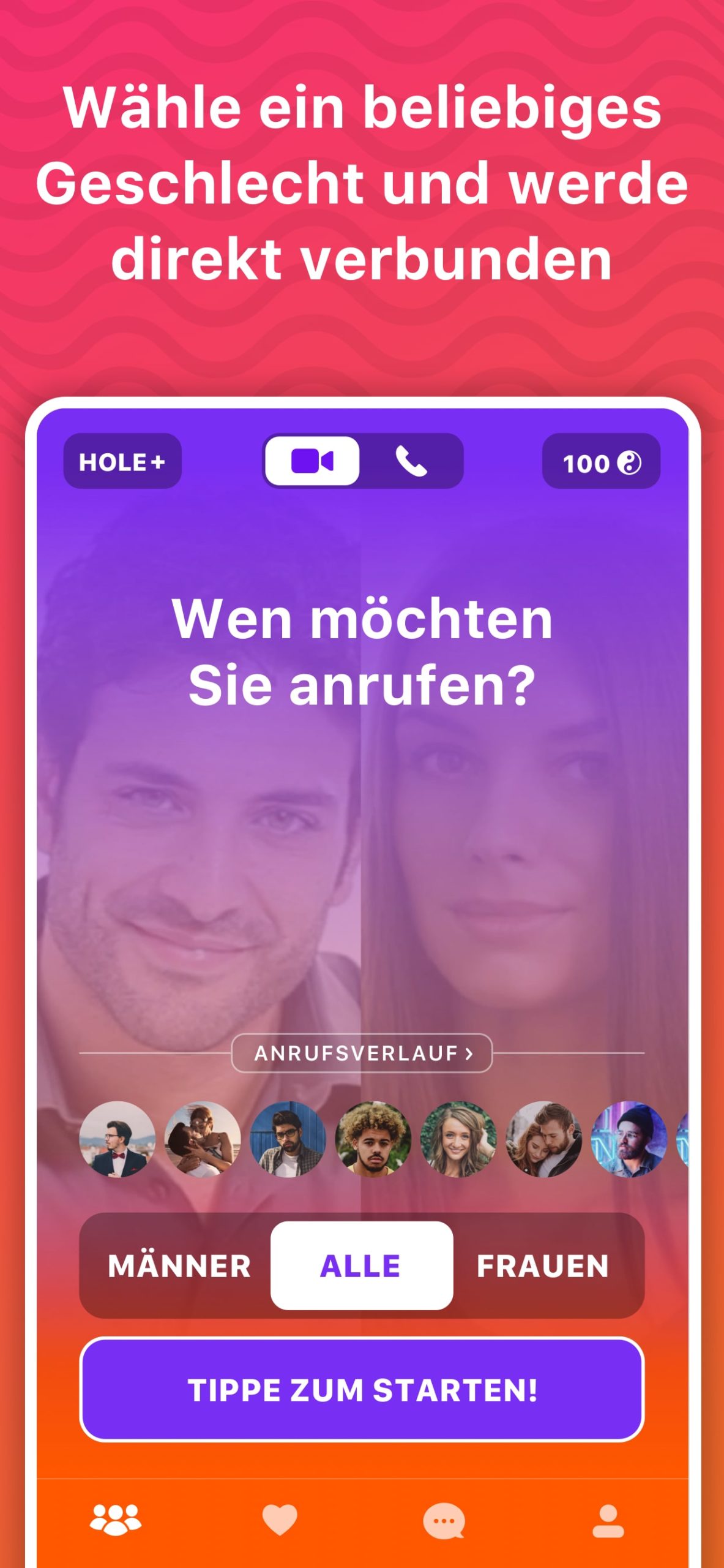Base chat telefon karussell