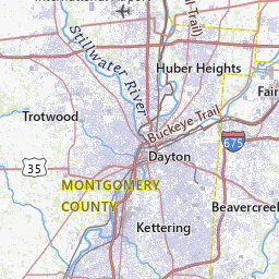 Montgomery County Ohio Topograhic Maps By Topo Zone 272