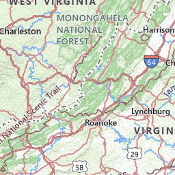 Map Of Virginia Mountains 35