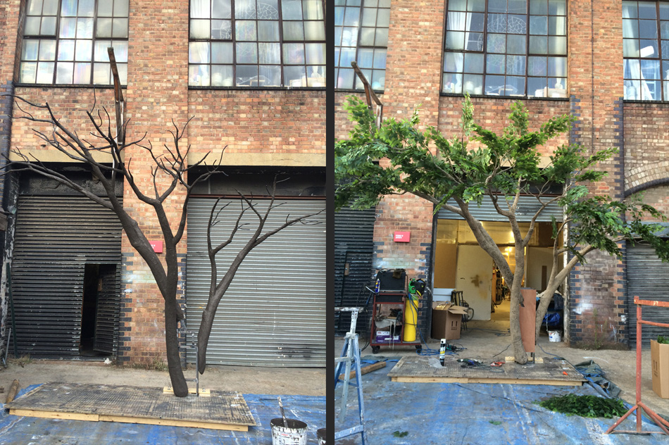 Mixed media Mulberry tree