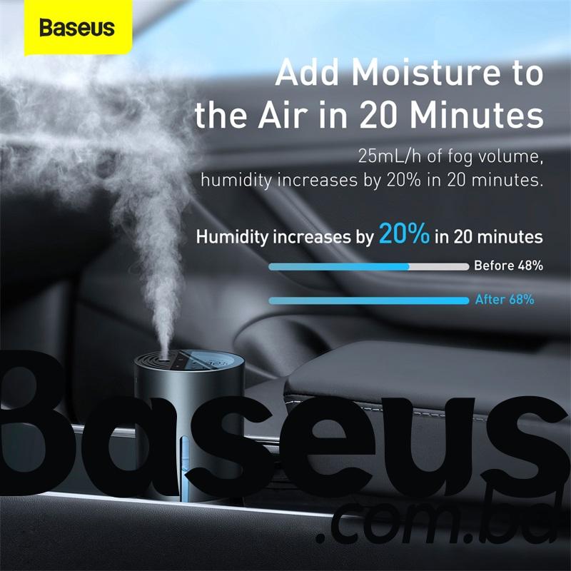 Baseus Water Window Digital Display Car Humidifier with Temperature and Humidity Sensing Wireless Version Black CRJSQ02-01 7