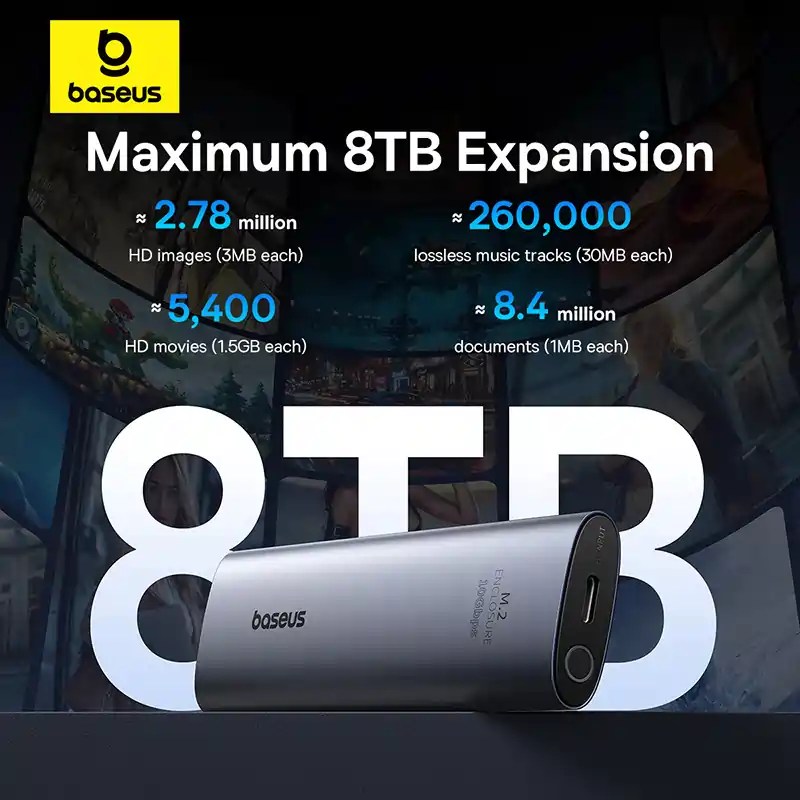 Baseus FlyJoy Series SSD Enclosure (M.2 NVMe)