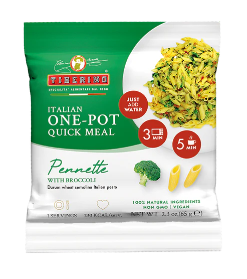 Tiberino Quick Penne med broccoli frysetørret