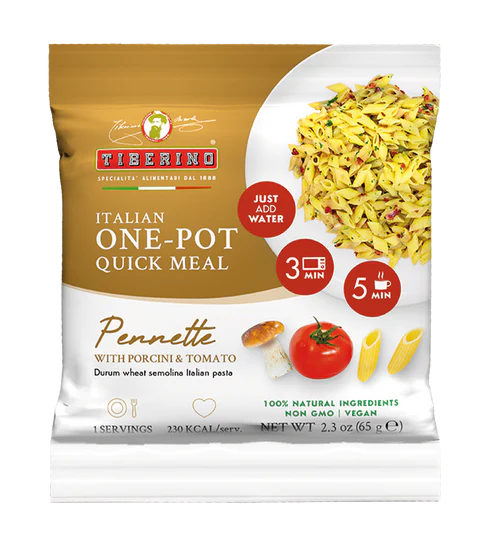 Tiberino Quick Penne med Karl Johan svampe frysetørret