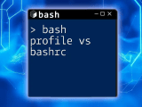 Bash Profile Vs Bashrc Key Differences Explained