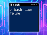 Understanding Bash True False A Simple Guide