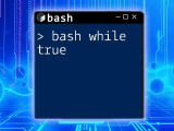 Mastering Bash While True A Simple Guide