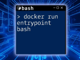Docker Run Entrypoint Bash A Quick Guide