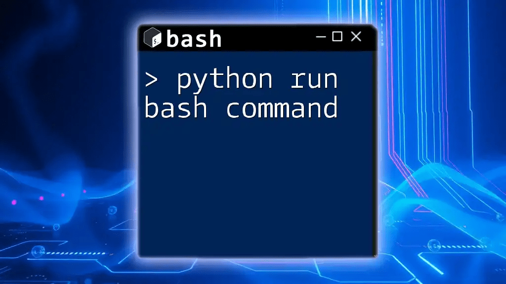 Jupyter Run Bash Command: A Simple Guide for Beginners