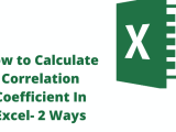 2 Ways To Calculate Correlation Coefficient In Excel