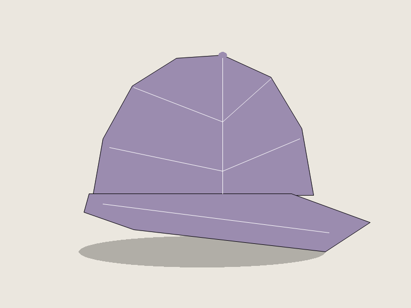 Solid Lavender canvas baseball cap