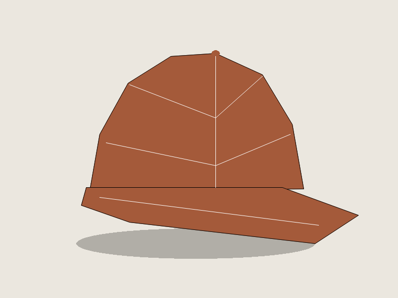 Solid Rust canvas baseball cap