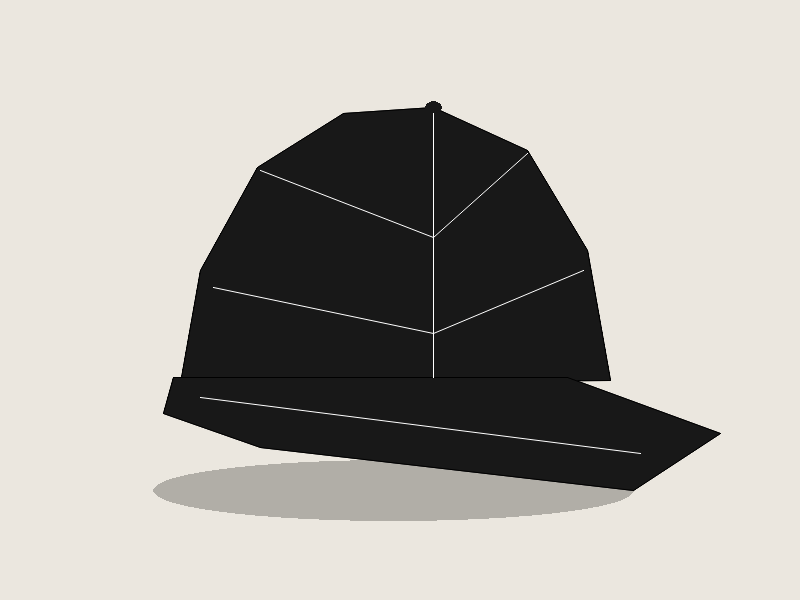 Solid Black classic cotton baseball cap