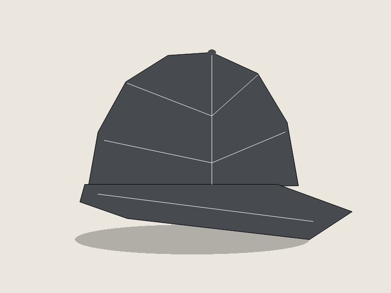 Solid Charcoal classic cotton baseball cap