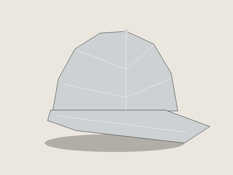 Solid Ice Gray performance baseball cap