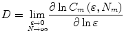 
$$ D={\mathop{\lim}\limits_{\varepsilon \to 0\atop N\to \mathit{\infty}}}\frac{\partial \ln {C}_m\left(\varepsilon, {N}_m\right)}{\partial \ln \varepsilon} $$
