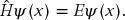 numbered Display Equation