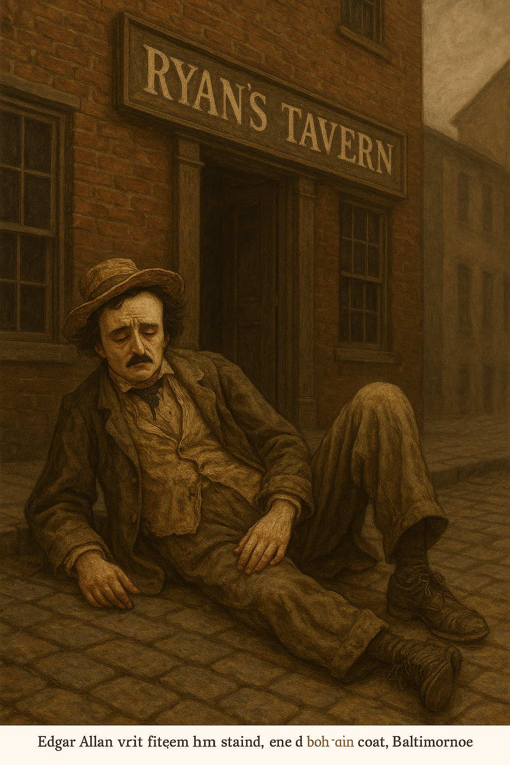 A desperate Poe is found outside Ryan's Tavern days before his last breath.