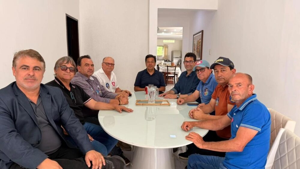 Guga Lins e vereadores de Sertânia em reunião de apoio a Mendonça Filho