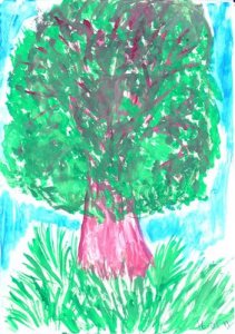 Рисунки, нарисованные красками