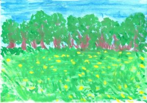 Рисунки, нарисованные красками