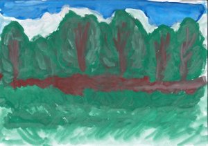 Рисунки, нарисованные красками