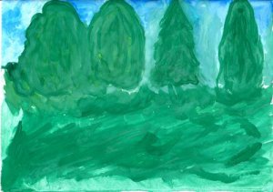 Рисунки, нарисованные красками