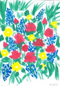 Рисунки, нарисованные красками