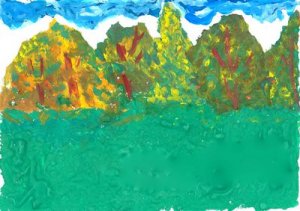 Рисунки, нарисованные красками