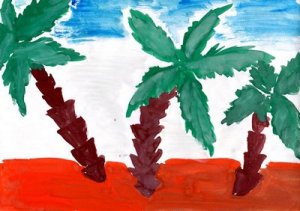 Рисунки, нарисованные красками