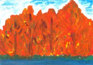 Рисунки, нарисованные красками 2