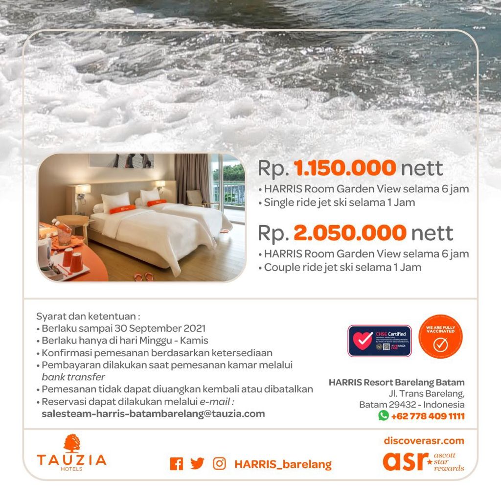 Naik Jet Ski Safari Dapat Fasilitas Menginap Di HARRIS Resort Barelang  Batam - BATAM BANGET