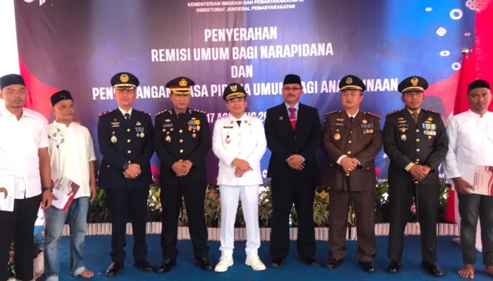 Warga Binaan Lapas Lhokseumawe Terima Remisi HUT ke-81 RI, Dua Langsung Bebas