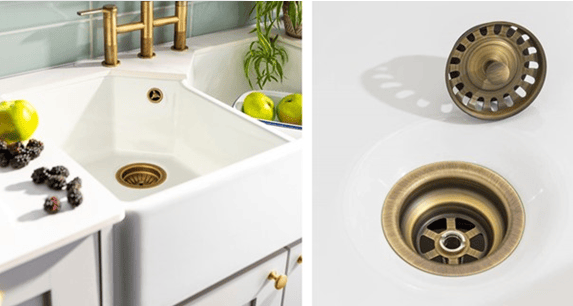 Paired Sinks & Taps with New Brass Accessories by Abode