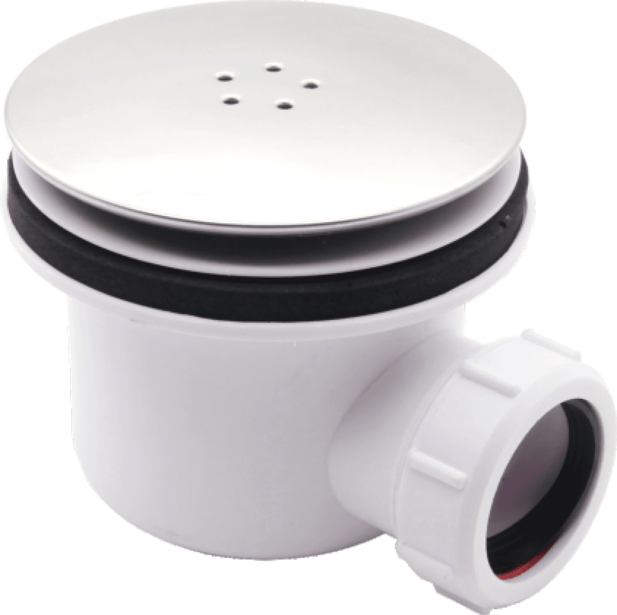 modern stainless steel floor drain installation