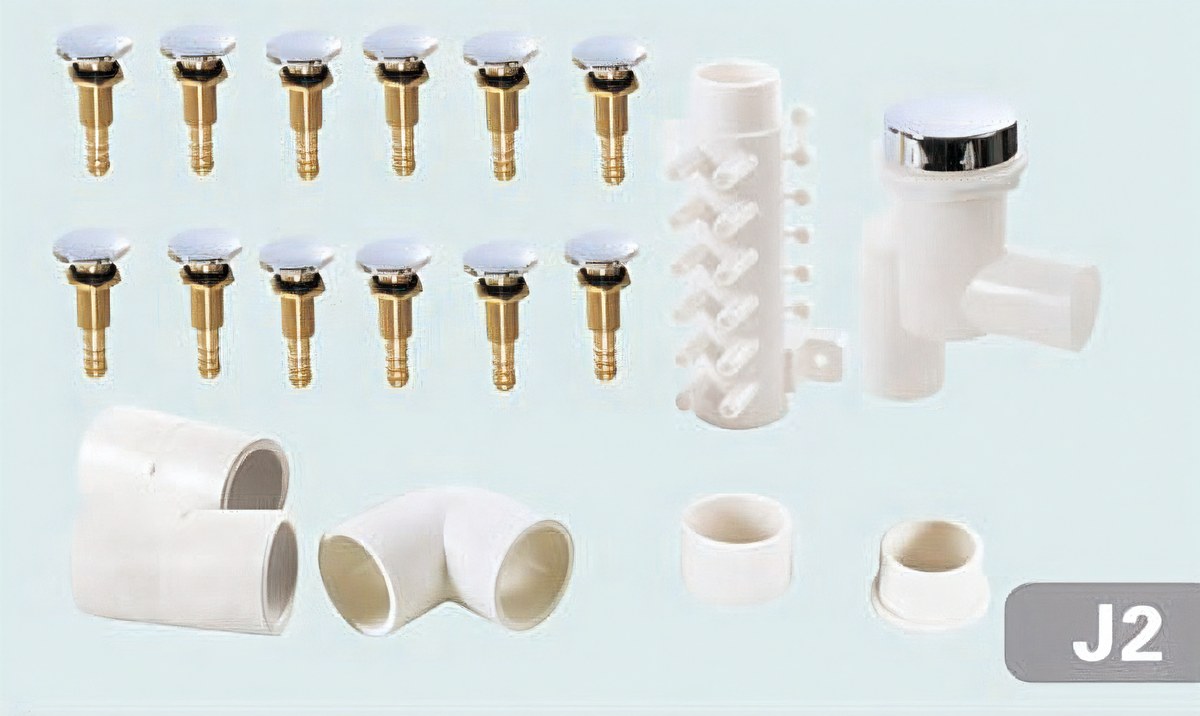 J02 Brass Air Massage Spray Head product image