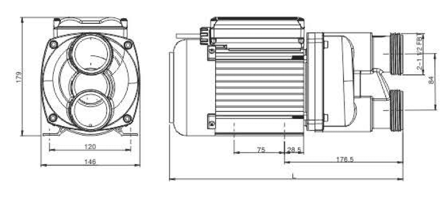 WQP Series Bathtub Pump 600W-1500W