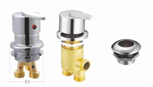 BY-1036 Bathtub Control Valve with Box and Cylinder Handles